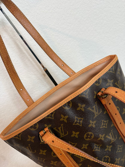 Pre-owned Authentic Louis Vuitton Bucket GM Monogram Shoulder Tote Bag