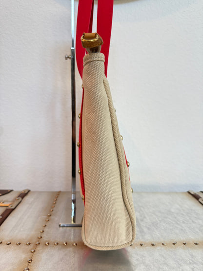 Pre-owned Louis Vuitton Antigua Cabas MM Canvas Shoulder Tote Bag