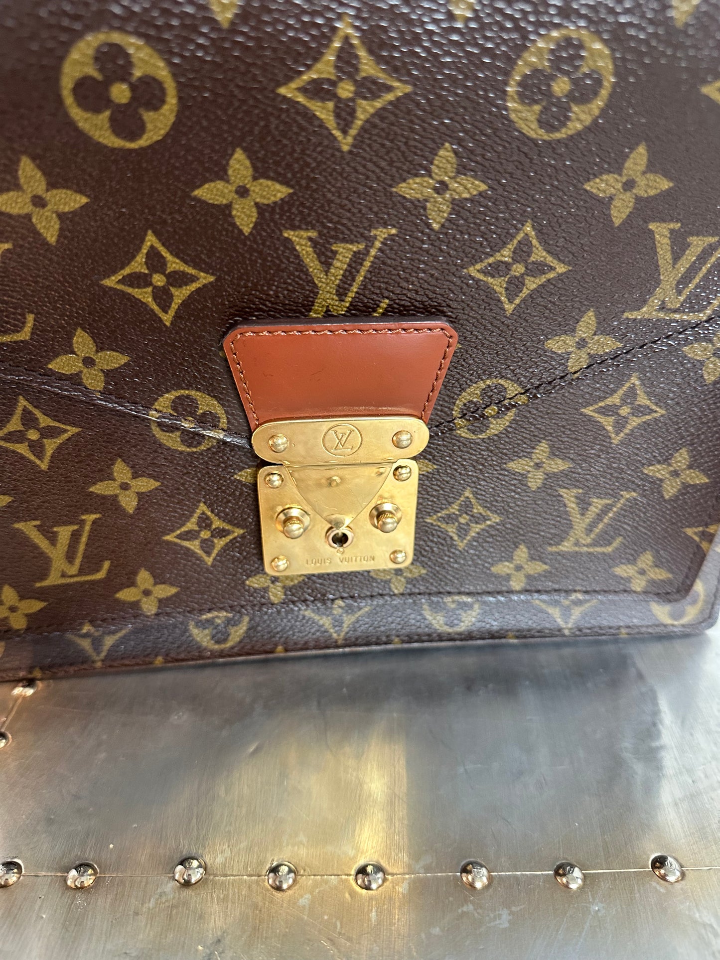 Pre-owned Authentic Louis Vuitton Monceau Monogram Shoulder / Crossbody Bag