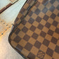 Pre-owned Authentic Bastille Damier Ebene Crossbody Bag