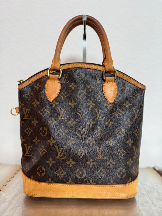 Pre-owned Authentic Louis Vuitton Lockit PM Monogram Handbag