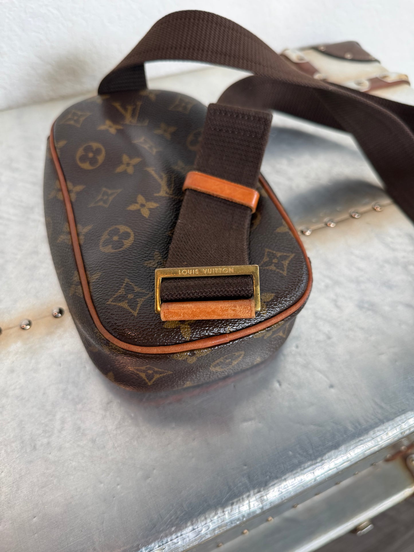 Pre-owned Authentic Louis Vuitton Pochette Gange Monogram Bum Bag