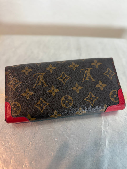 Pre-owned Authentic Louis Vuitton Monogram Sarah Retiro Long Wallet