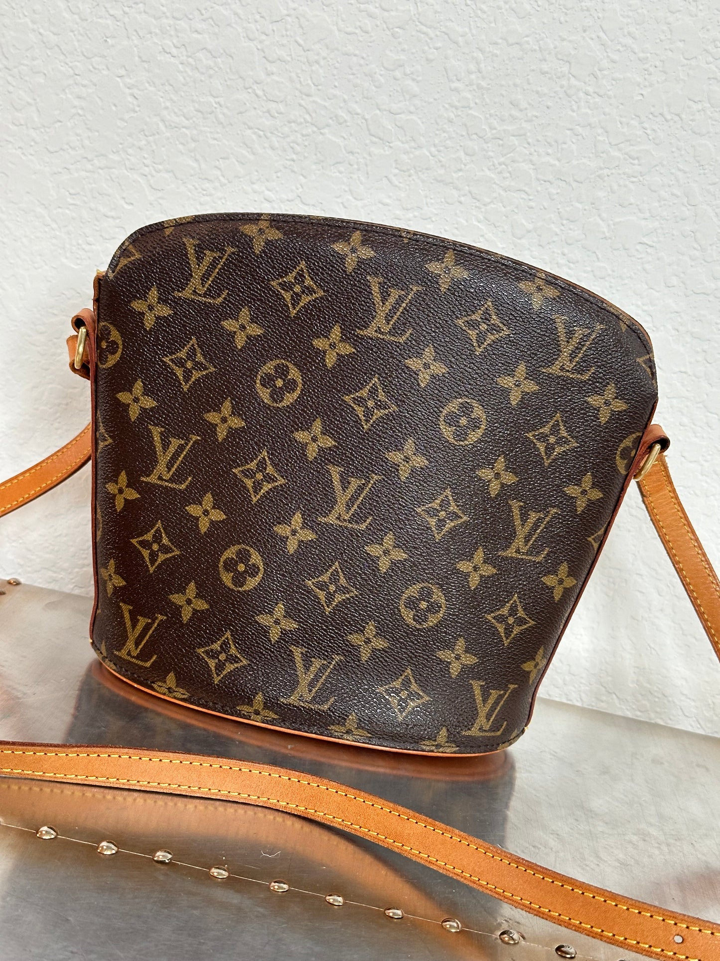 Pre-owned Authentic Louis Vuitton Drouot Monogram Crossbody Bag