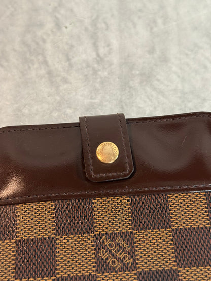 Pre-owned Authentic Louis Vuitton Damier Ebene Compact Zip Wallet