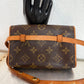Pre-owned Authentic Louis Vuitton Monogram Florentine Waist Bag