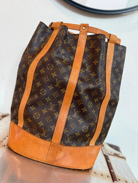 Pre-owned Authentic Louis Vuitton Randonnee GM Monogram Backpack