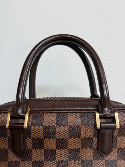 Pre-owned Authentic Louis Vuitton Brera Damier Ebene Handbag