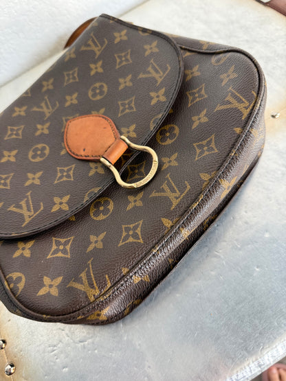 Pre-owned Authentic Louis Vuitton Saint Cloud GM Monogram Crossbody Bag