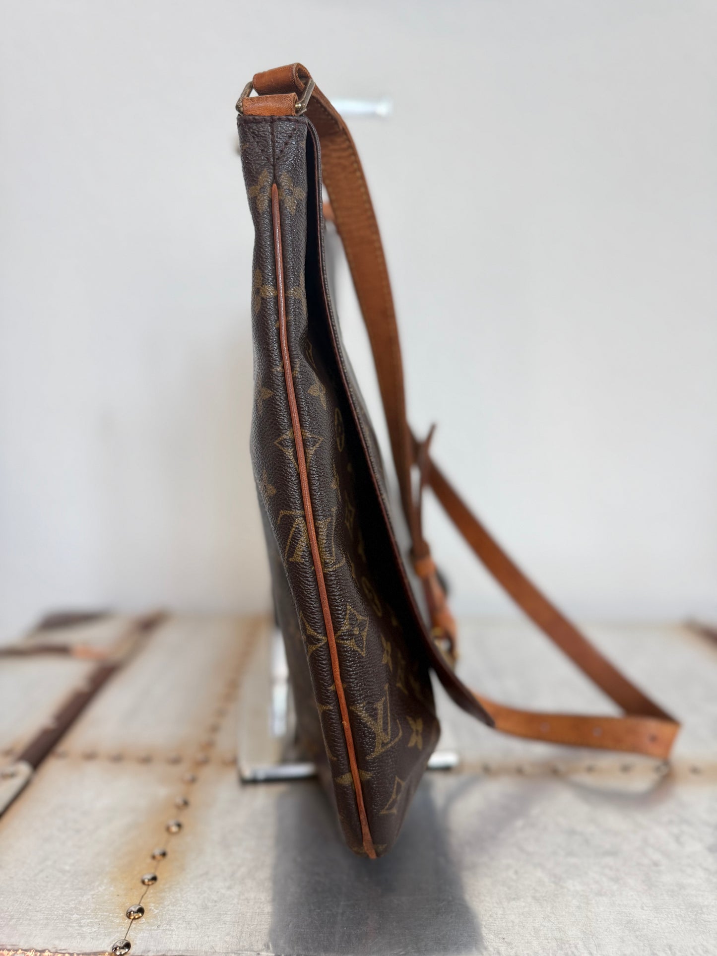 Pre-owned Authentic Louis Vuitton Musette Salsa GM Monogram Shoulder / Crossbody Bag