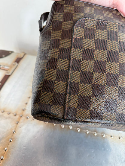 Pre-owned Authentic Louis Vuitton Olav PM  Damier Ebene Crossbody Bag