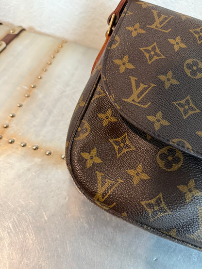 Pre-owned Authentic Louis Vuitton Saint Cloud GM Monogram Crossbody Bag