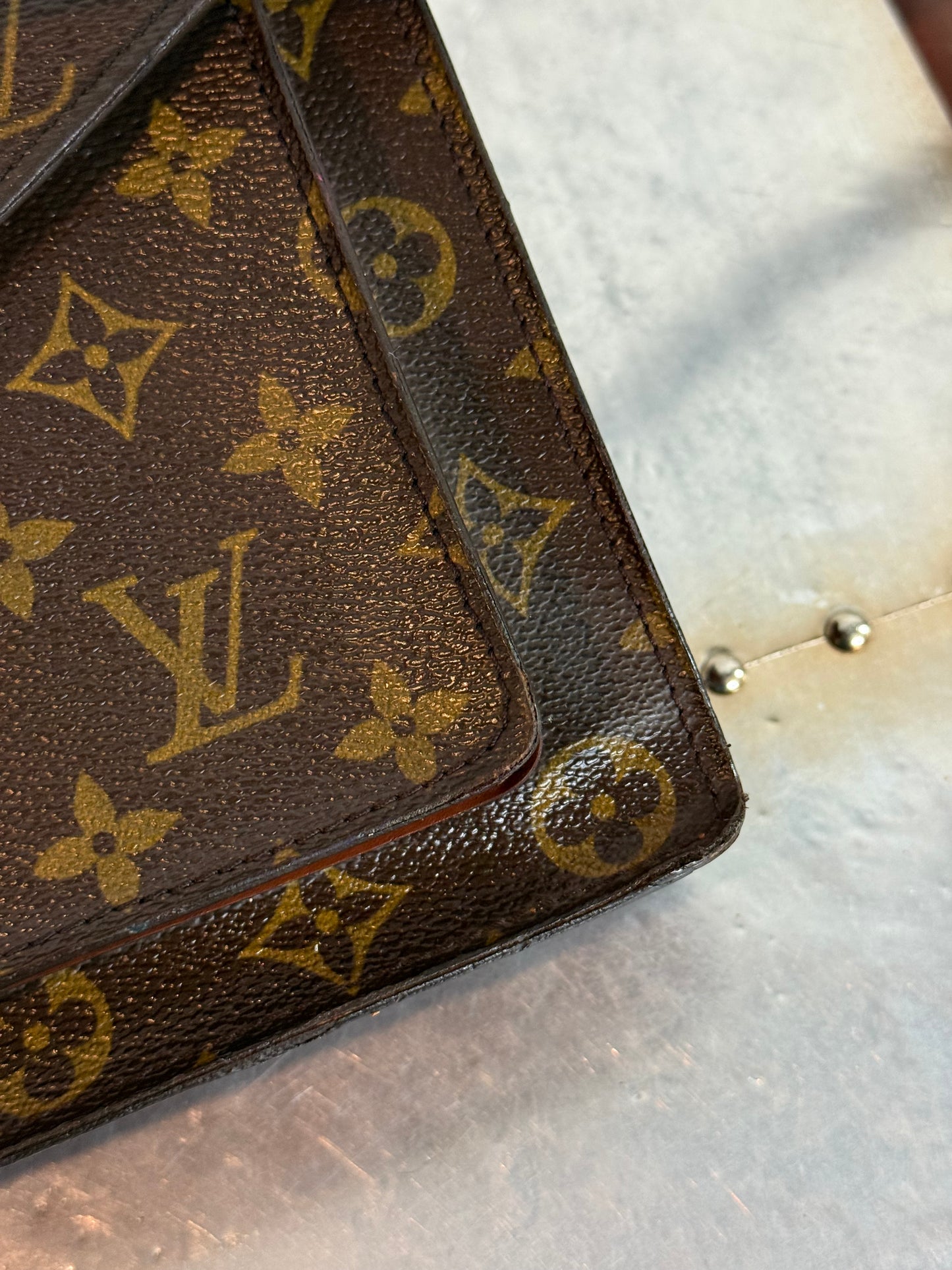 Pre-owned Authentic Louis Vuitton Monceau 28 Monogram Shoulder / Crossbody Bag
