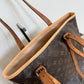 Pre-owned Authentic Louis Vuitton Bucket GM Monogram Shoulder Tote Bag