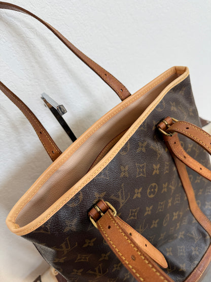 Pre-owned Authentic Louis Vuitton Bucket GM Monogram Shoulder Tote Bag