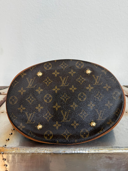 Pre-owned Authentic Louis Vuitton Bucket GM Monogram Shoulder Tote Bag