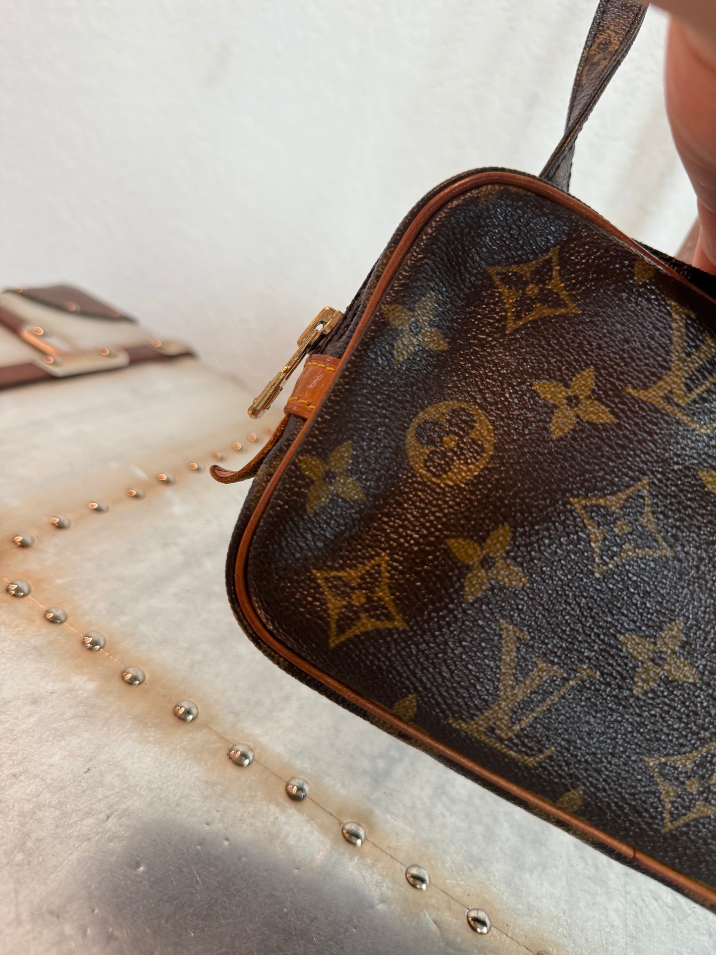 Pre-owned Authentic Louis Vuitton Marly Bandouliere Monogram Crossbody Bag