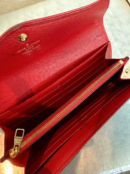 Pre-owned Authentic Louis Vuitton Monogram Sarah Retiro Long Wallet