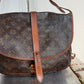 Pre-owned Authentic Louis Vuitton Monogram Saumur 35 Crossbody Bag