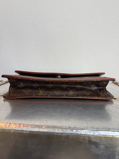 Pre-owned Authentic Louis Vuitton Monogram Dame Clutch Handbag