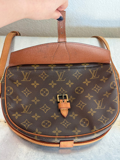 Pre-owned Authentic Louis Vuitton Jeune Fille MM Monogram Crossbody Bag