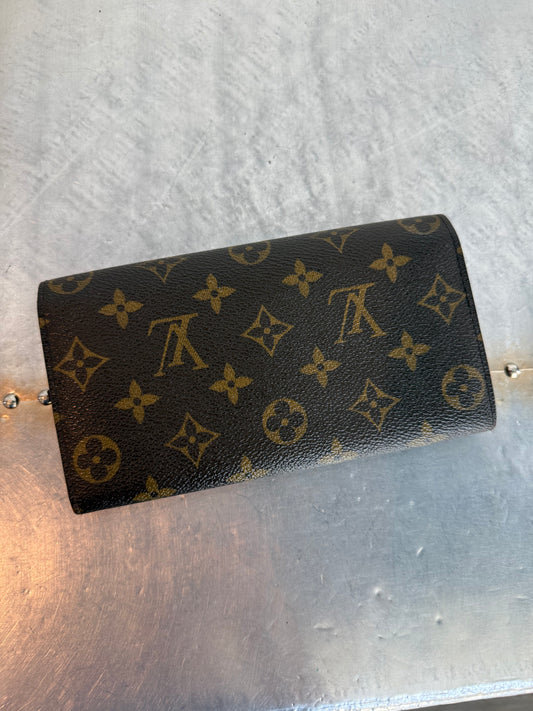 Pre-owned Authentic Louis Vuitton Portefeuille Sarah Monogram Long Wallet