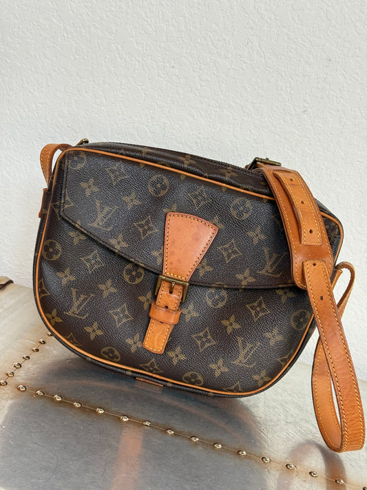 Pre-owned Authentic Louis Vuitton Jeune Fille GM Monogram Crossbody Bag
