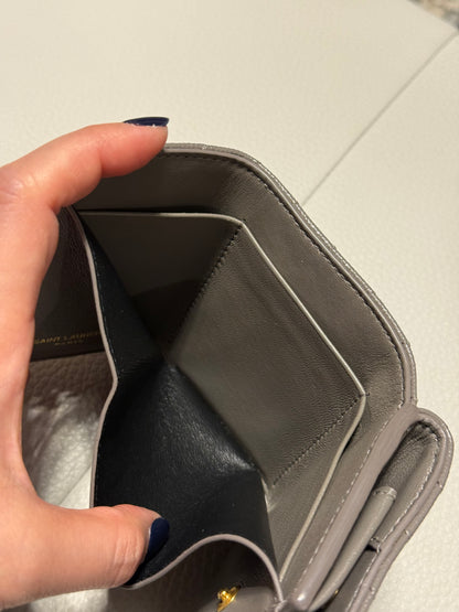 Yves Saint Laurent Cassandra Leather French Wallet
