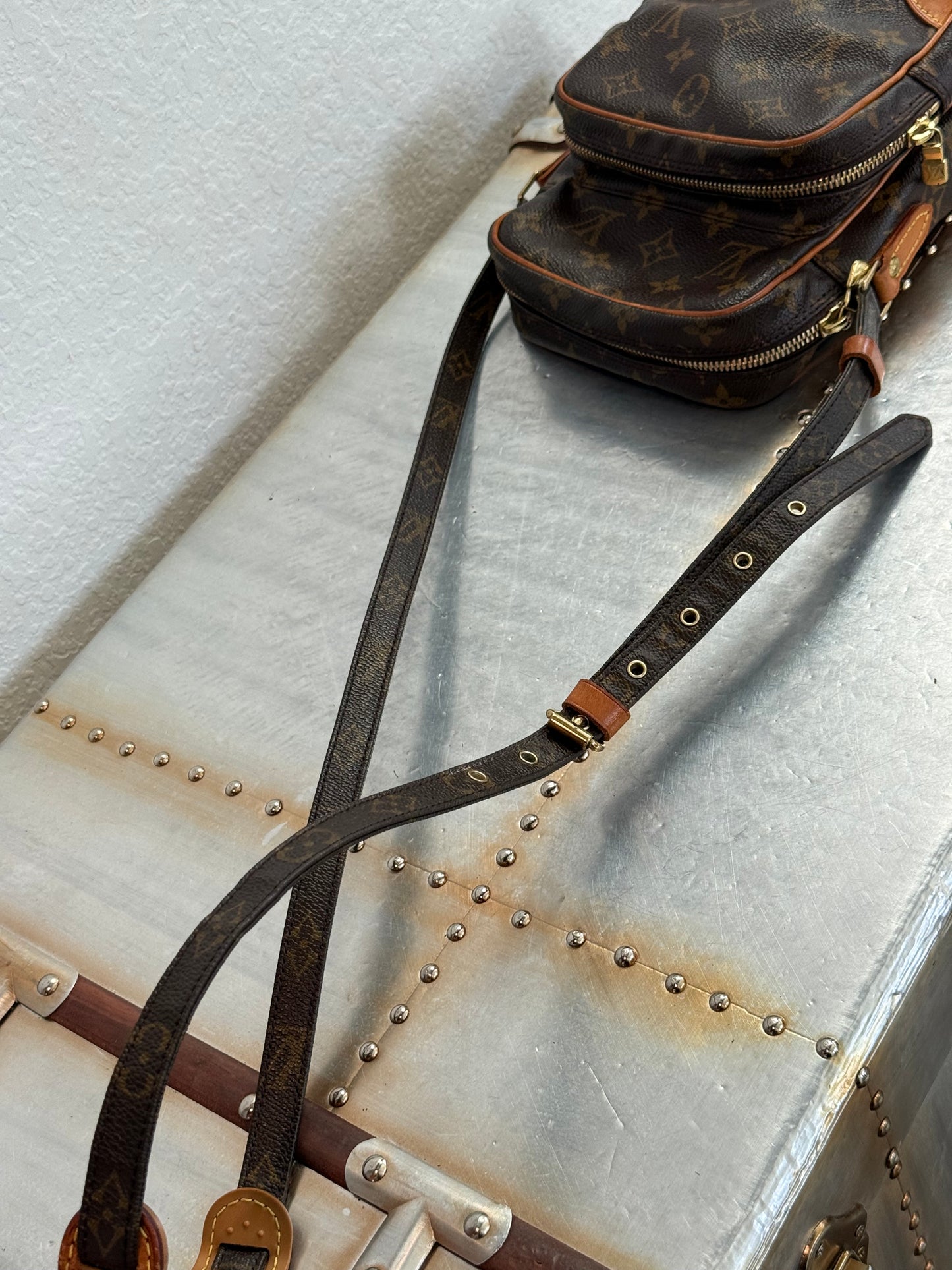 Pre-owned Authentic Louis Vuitton Amazon Monogram Crossbody Bag