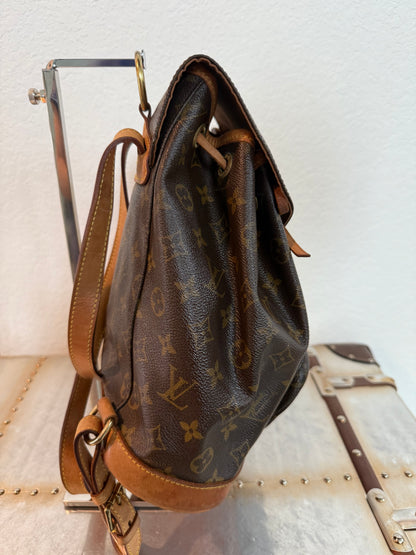 Pre-owned Authentic Louis Vuitton Montsouris MM Monogram Backpack