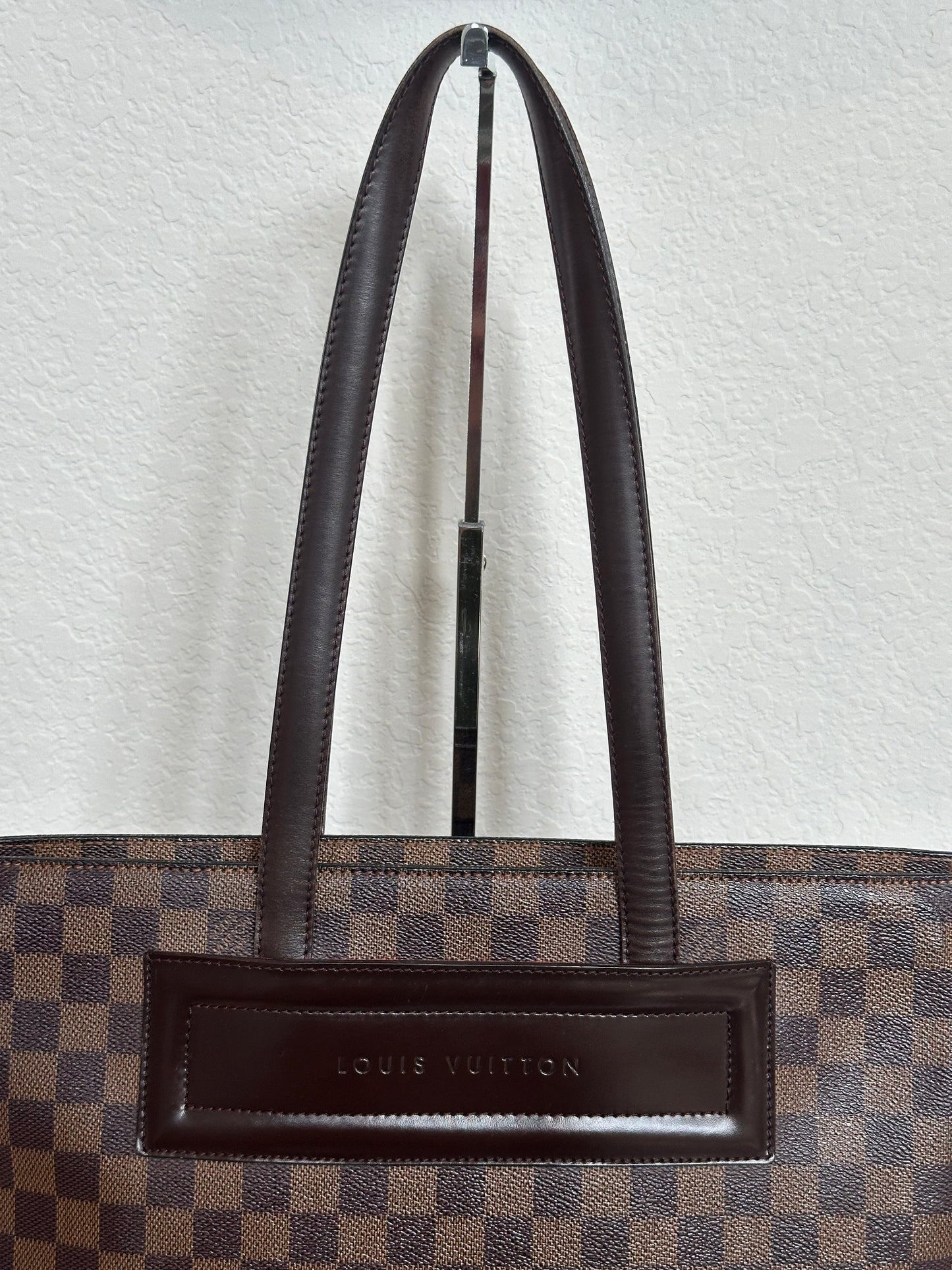 Pre-owned Authentic Louis Vuitton Parioli PM Damier Ebene Tote / Shoulder Bag