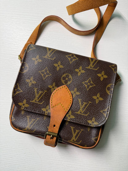 Pre-owned Louis Vuitton Cartouchiere PM Monogram Shoulder / Crossbody Bag