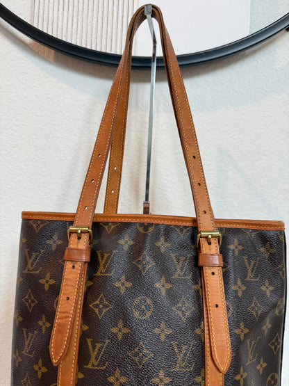 Pre-owned Authentic Louis Vuitton Bucket GM Monogram Shoulder Tote Bag