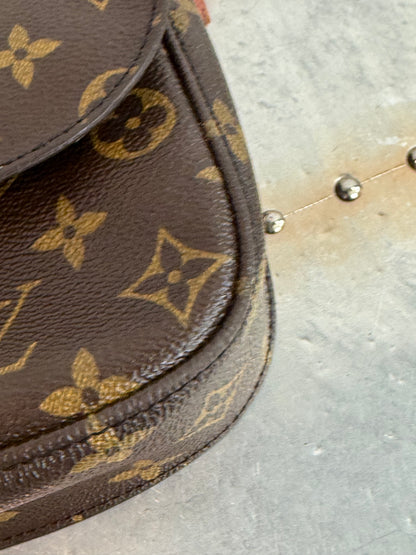 Pre-owned Authentic Louis Vuitton Saint Cloud MM Monogram Crossbody Bag