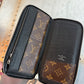 Pre-owned Authentic Louis Vuitton Macassar Vertical Zippy Monogram Wallet