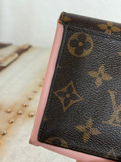 Pre-owned Authentic Louis Vuitton Flore Monogram Long Wallet