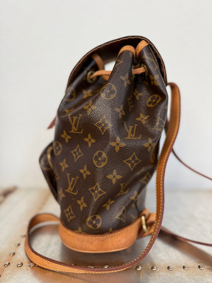 Pre-owned Authentic Louis Vuitton Montsouris MM Monogram Backpack