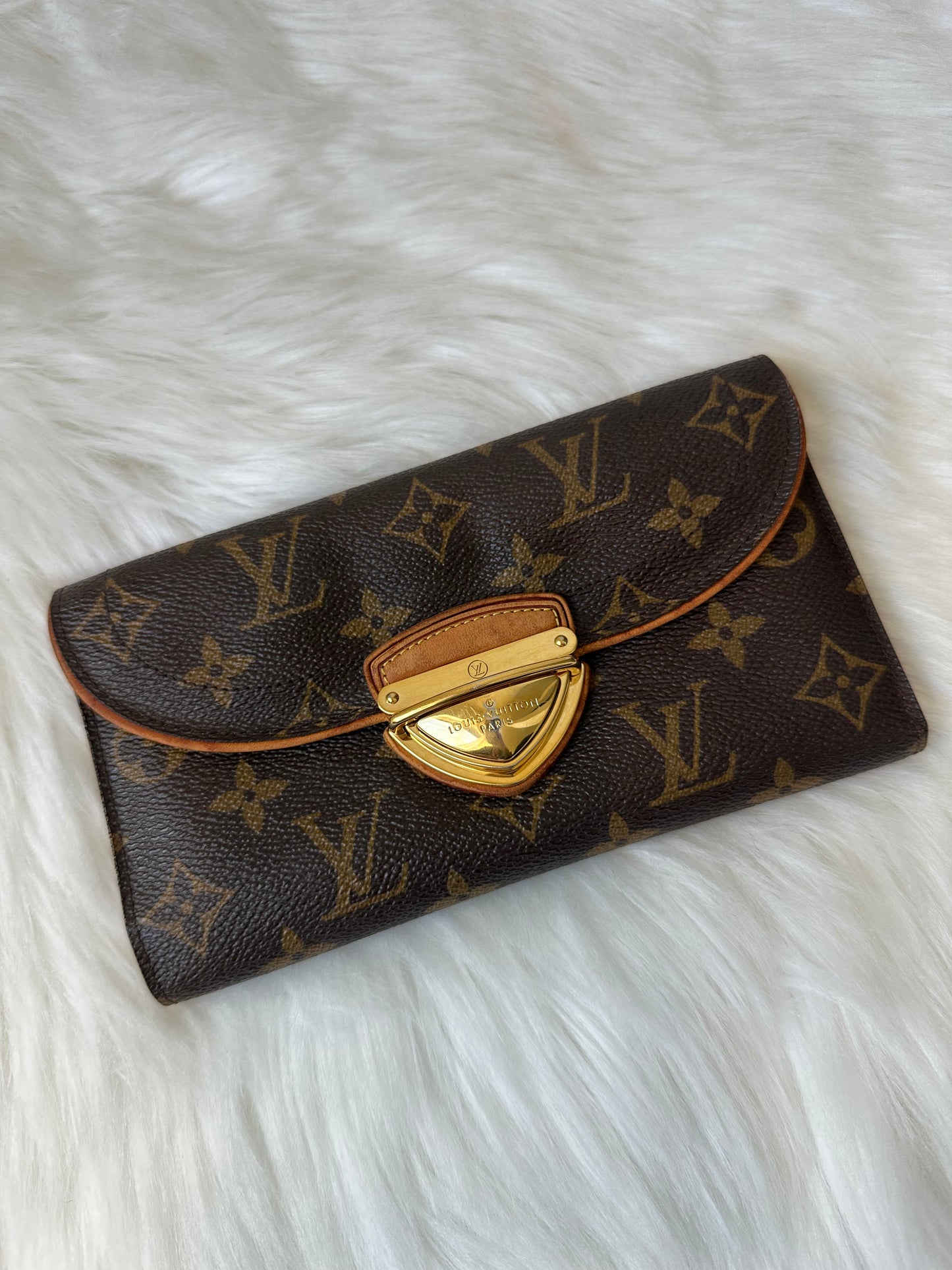 Pre-owned Authentic Louis Vuitton Eugenie Monogram Long Wallet