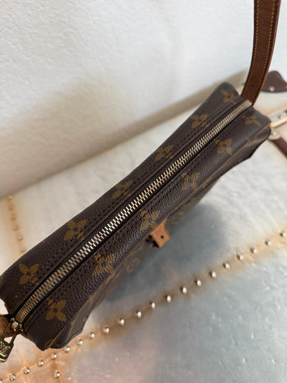Pre-owned Authentic Louis Vuitton Jeune Fille MM Monogram Crossbody Bag