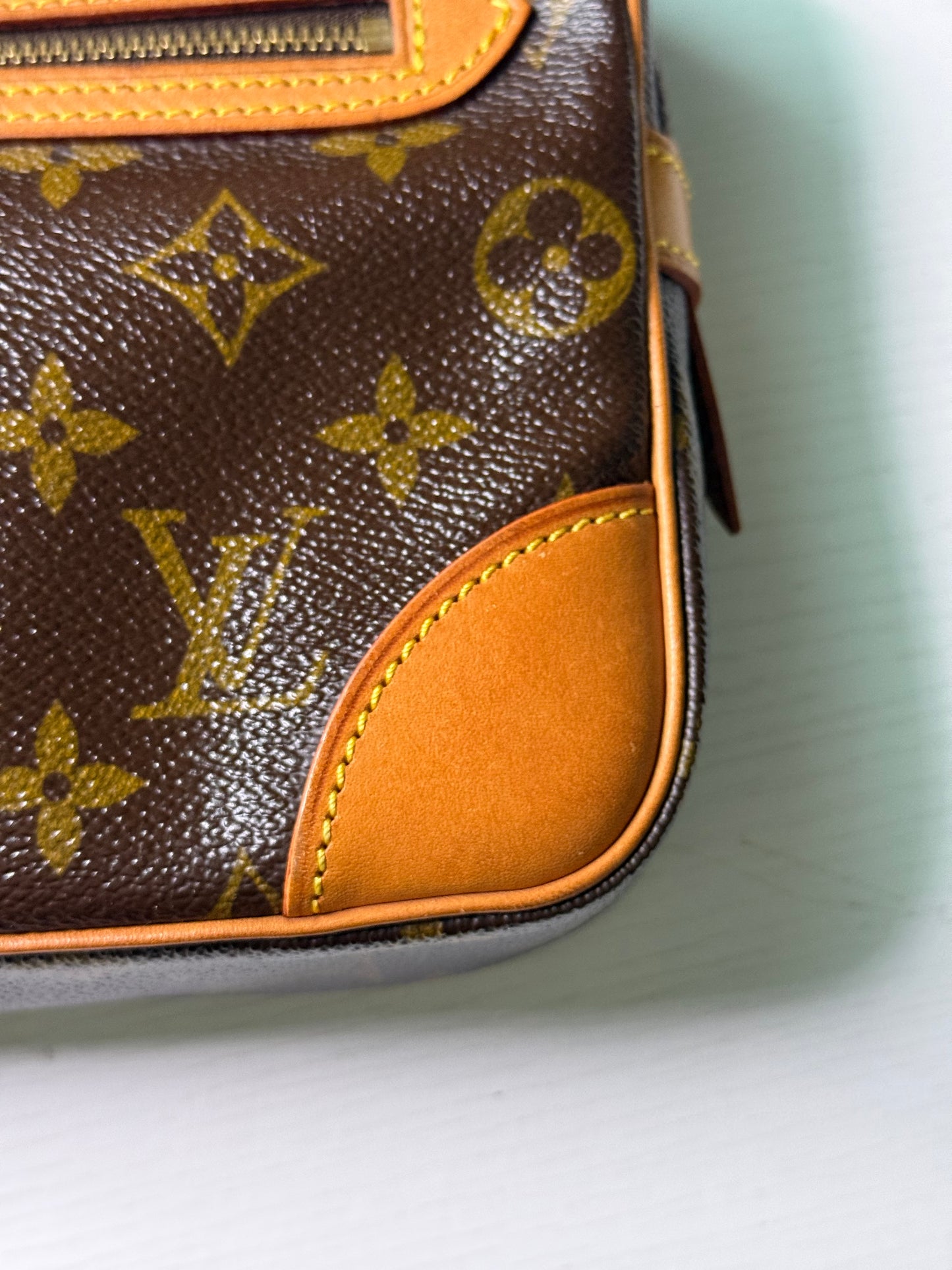 Pre-owned Authentic Louis Vuitton Marly Dragonne GM Monogram Clutch / Handbag