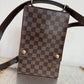 Pre-owned Louis Vuitton Portobello Damier Ebene Shoulder Bag