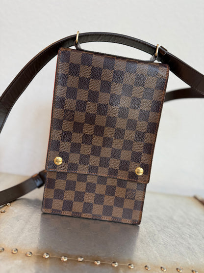Pre-owned Louis Vuitton Portobello Damier Ebene Shoulder Bag