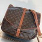 Pre-owned Authentic Louis Vuitton Monogram Saumur 35 Crossbody Bag