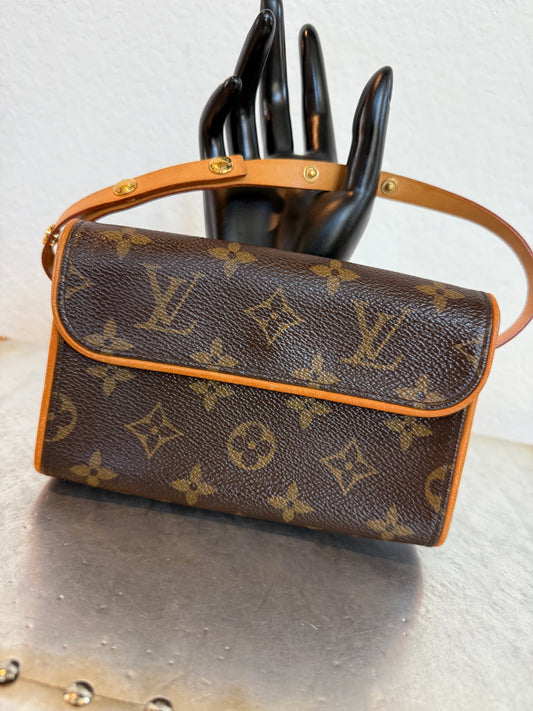 Pre-owned Authentic Louis Vuitton Monogram Florentine Waist Bag