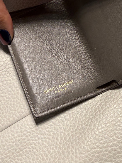 Yves Saint Laurent Cassandra Leather French Wallet