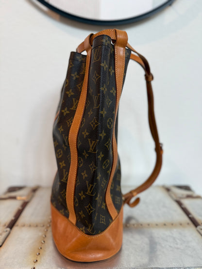 Pre-owned Authentic Louis Vuitton Randonnee GM Monogram Backpack