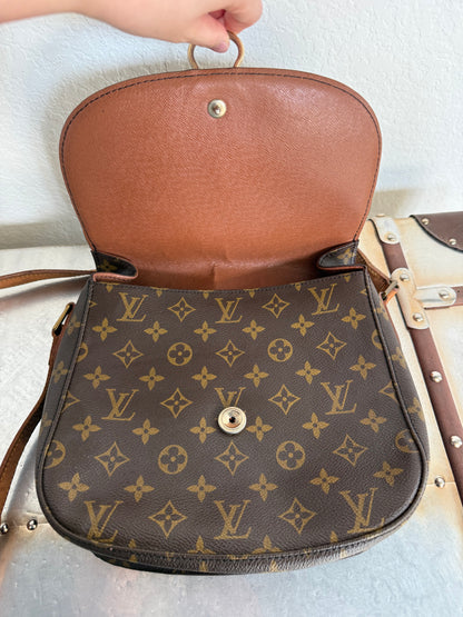 Pre-owned Authentic Louis Vuitton Saint Cloud GM Monogram Crossbody Bag