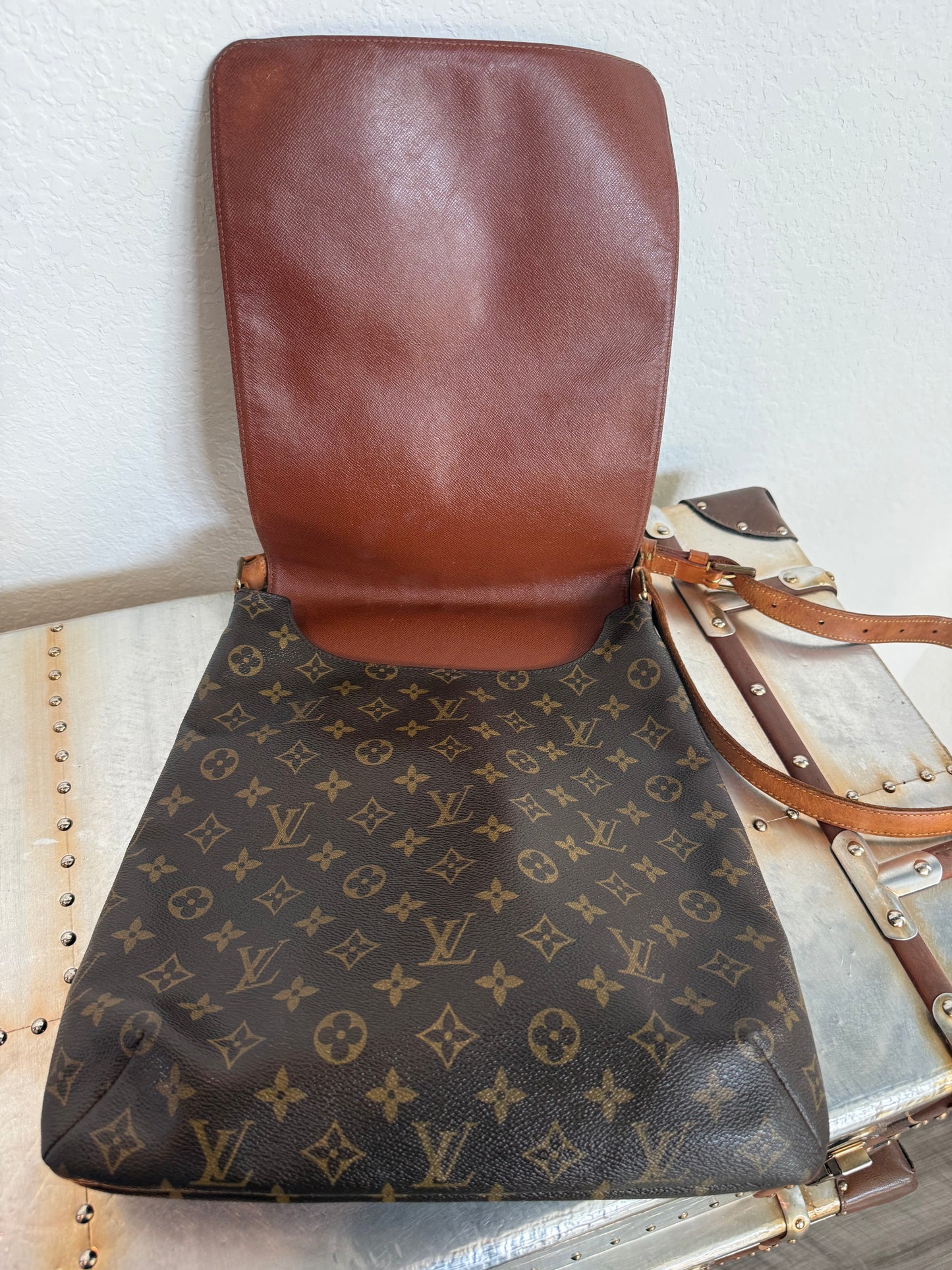 Pre-owned Authentic Louis Vuitton Musette Salsa GM Monogram Shoulder / Crossbody Bag