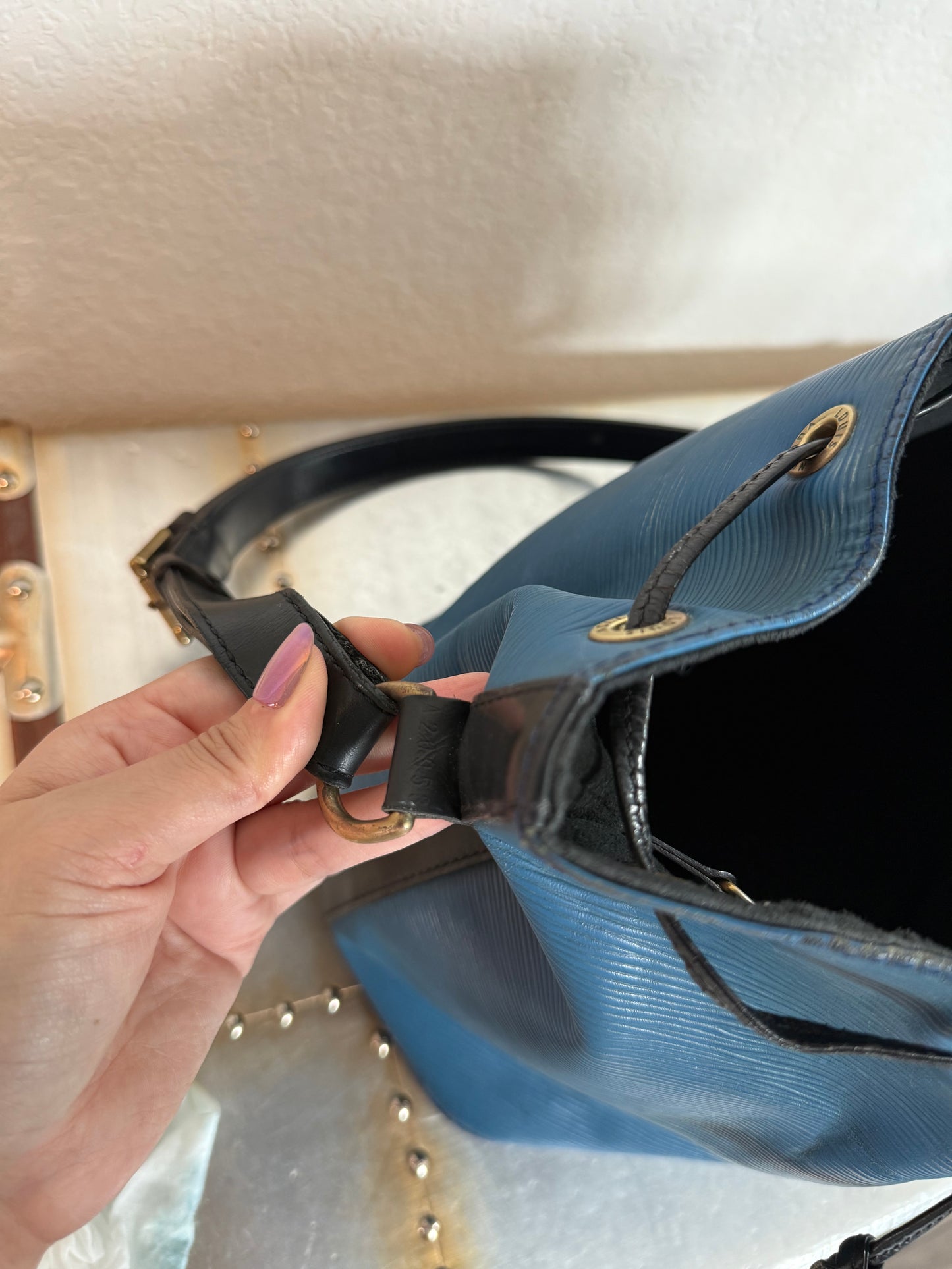 Pre-owned Authentic Louis Vuitton Petite Noe Epi  Shoulder Bag