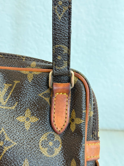 Pre-owned Authentic Louis Vuitton Marly Bandouliere Monogram Crossbody Bag